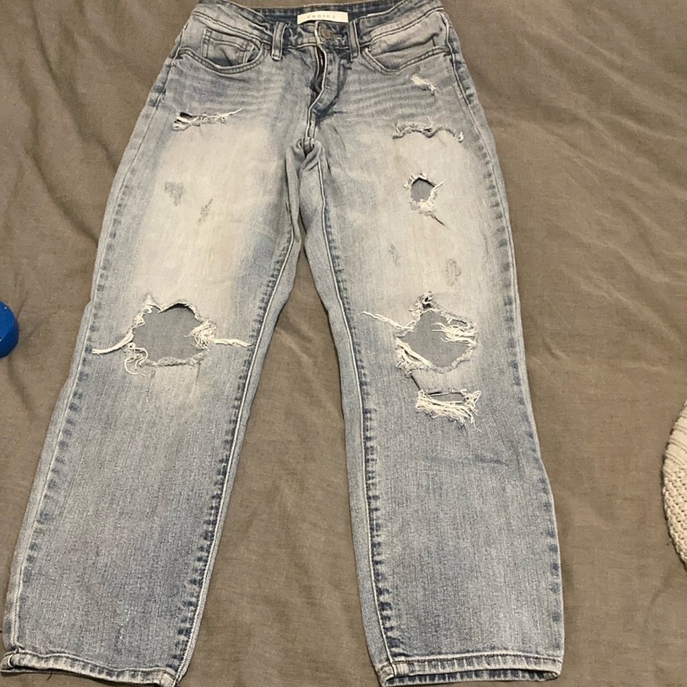 Eunina distressed mom jeans